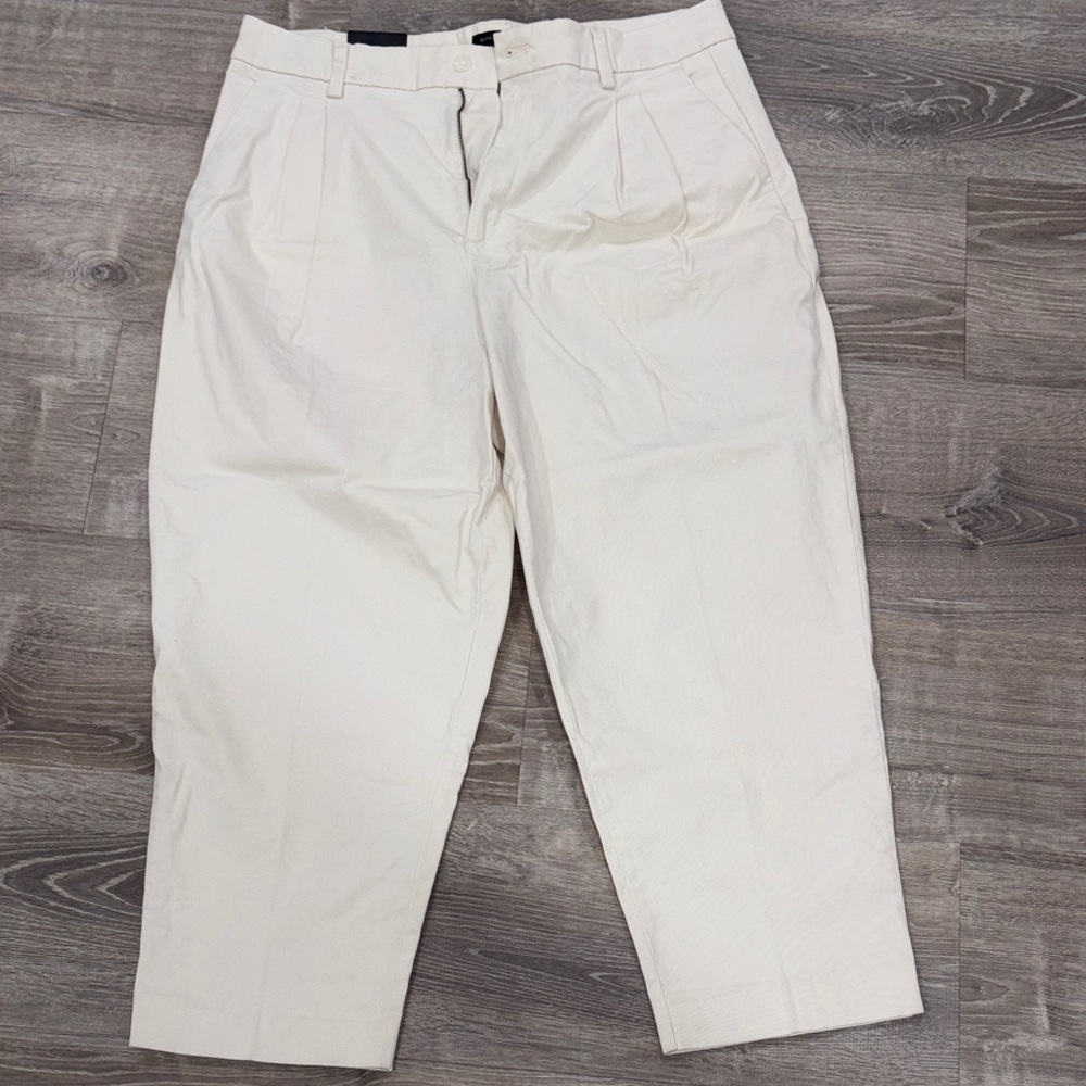 Banana Republic Chino Pleated Crop Pants